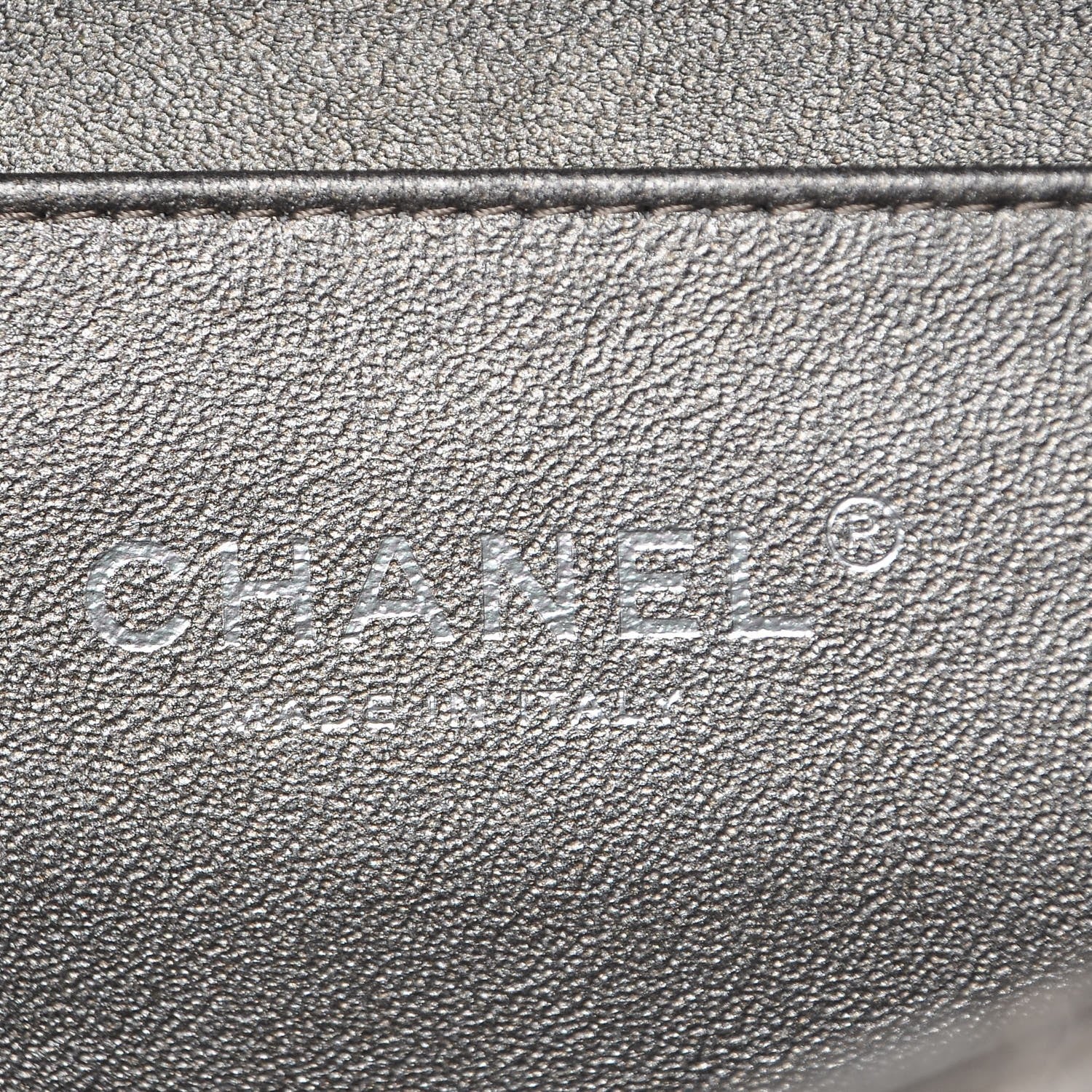 Chanel Metallic Lambskin Quilted Clutch With Chain Flap Bronze 6 of 8