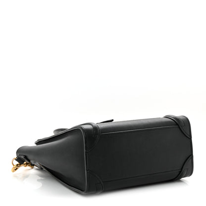 Celine Smooth Calfskin Nano Luggage Black 4 of 17