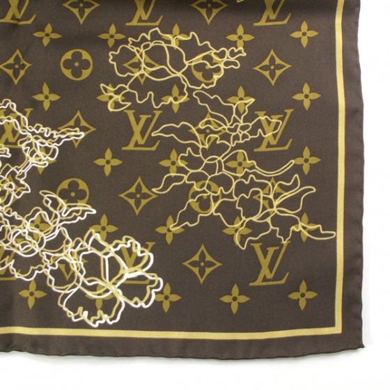Louis Vuitton Silk Monogram Dentelle Scarf 4 of 6
