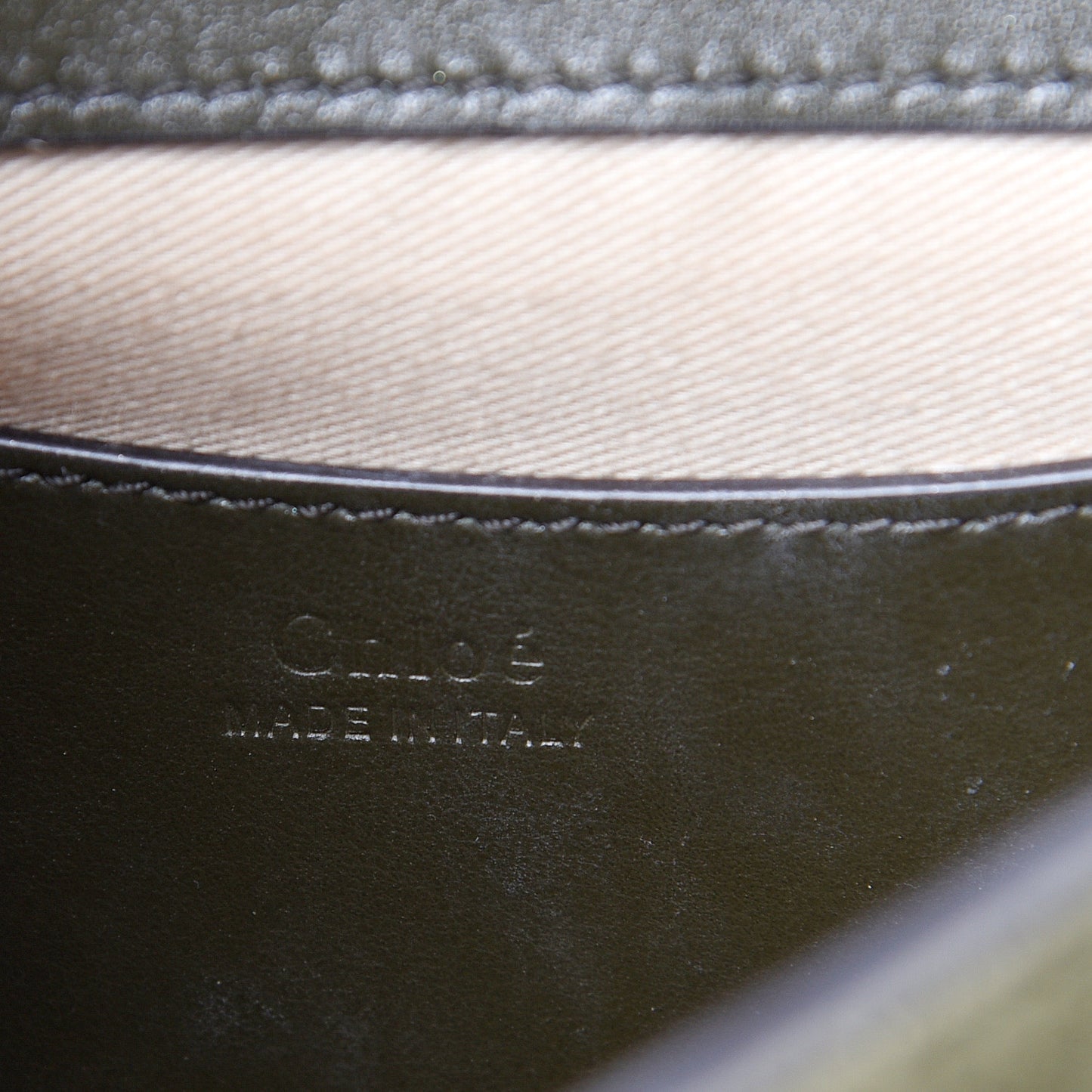 Calfskin Suede Small Tess Bag Deep Forest