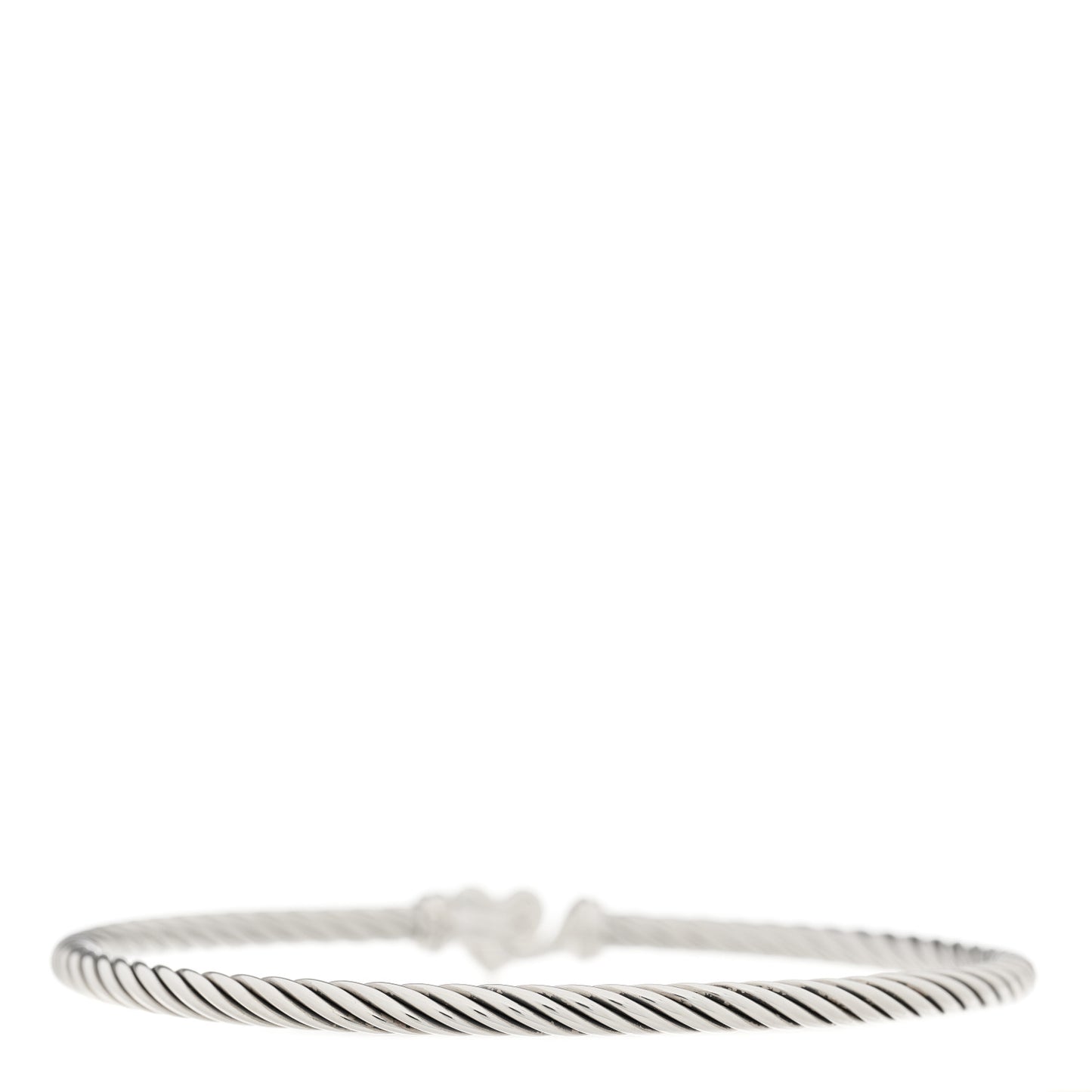 Sterling Silver Diamond Cable Collectibles Heart Bracelet