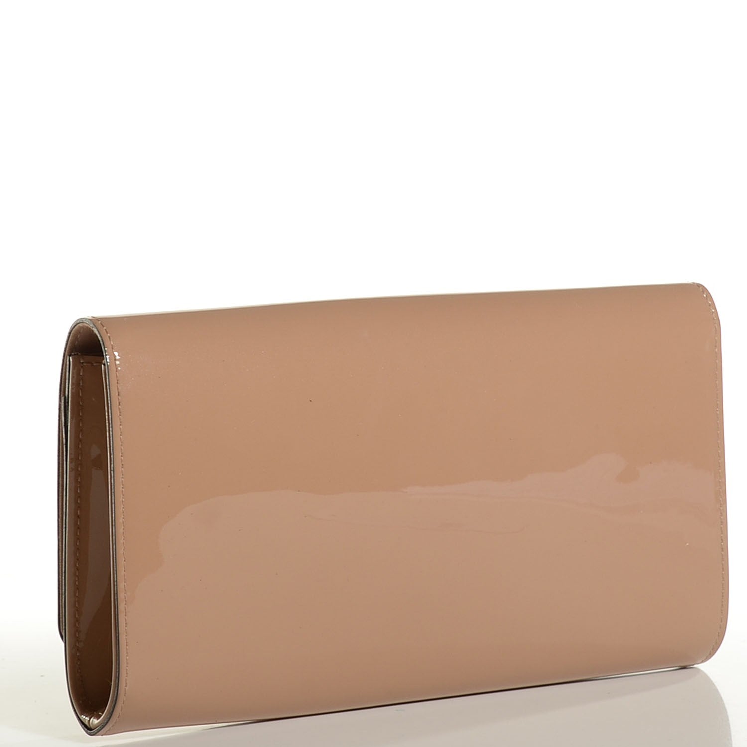 Louis Vuitton Patent Louise Clutch Nude 3 of 7