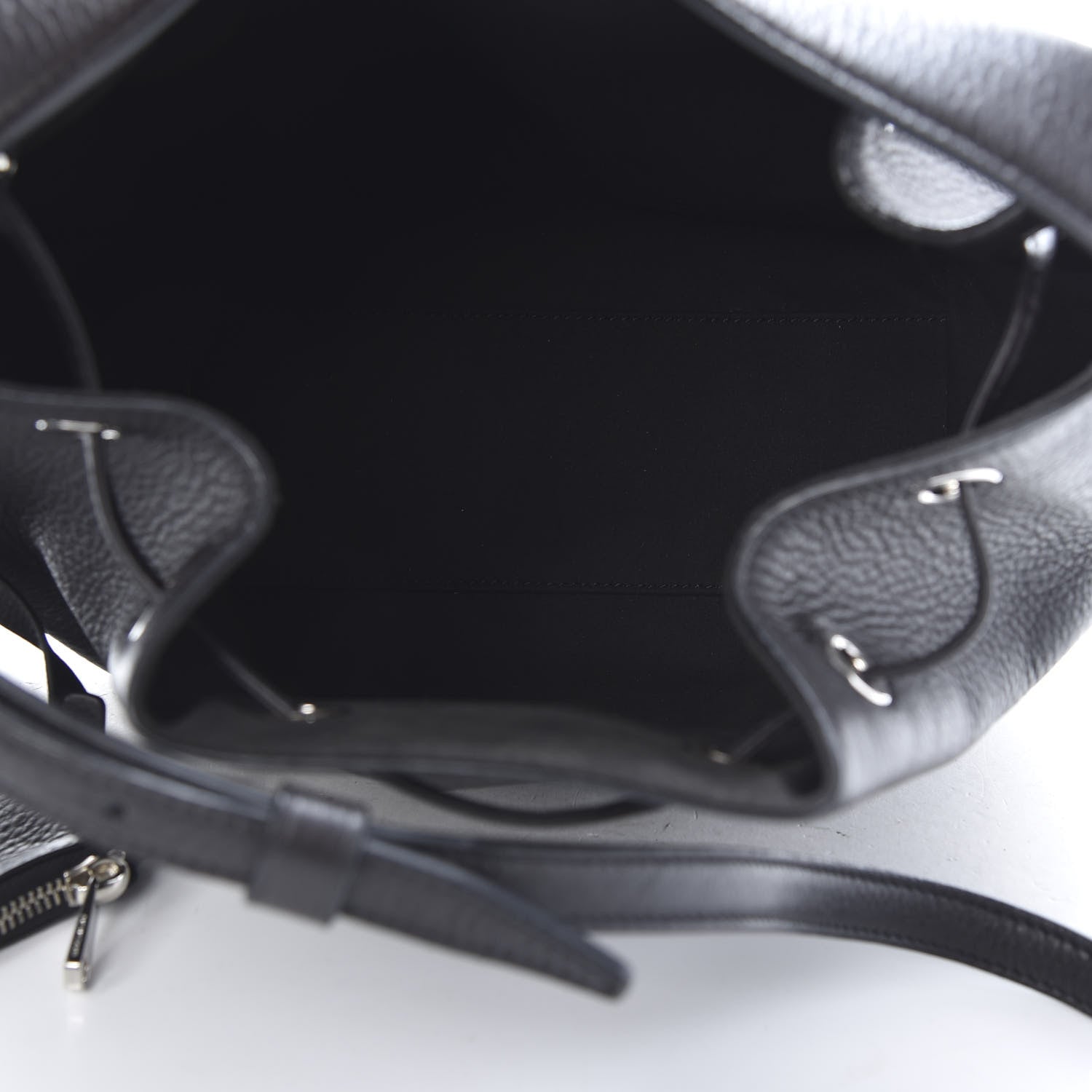 Givenchy Calfskin Small Lucrezia Drawstring Bucket Bag Black 5 of 11