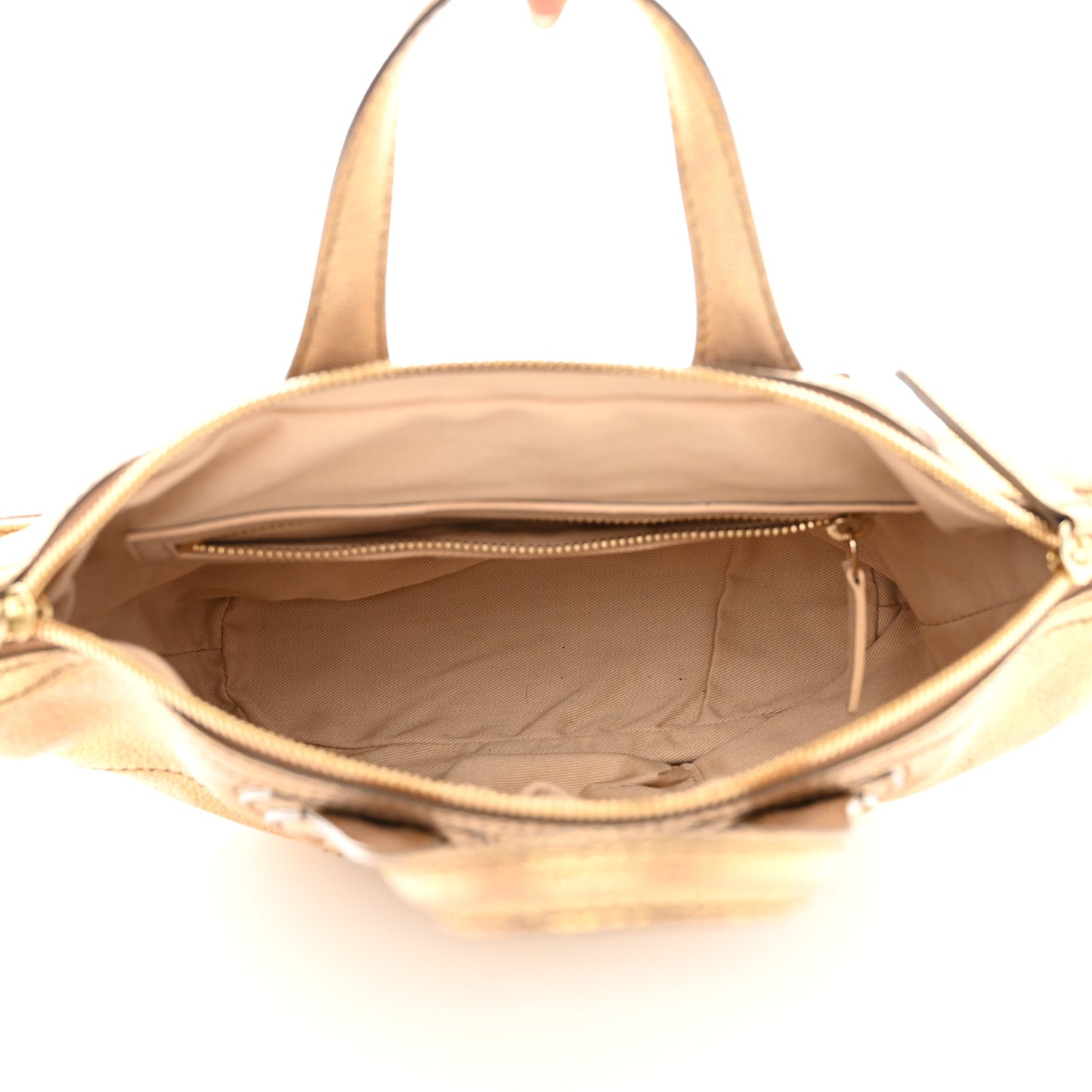 Metallic Sugar Goatskin Micro Nightingale Gold