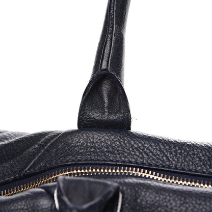 Saint Laurent Lambskin Medium Easy Sac Navy 11 of 11