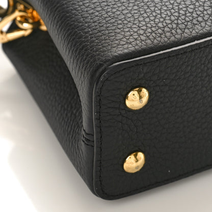Louis Vuitton Taurillon Embellished Flower Crown Capucines Mini Black 8 of 9