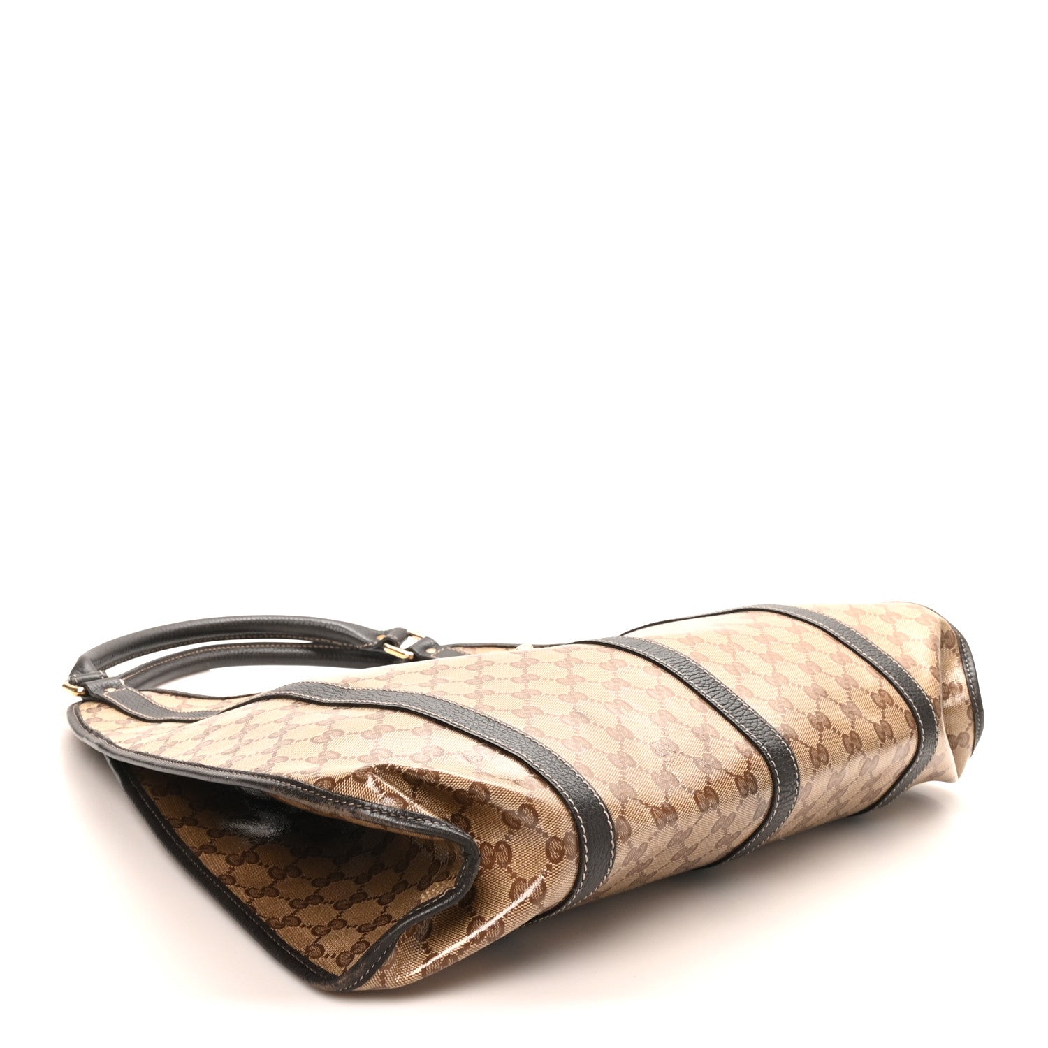 Gucci Crystal Monogram Dollar Calfskin Medium Joy Shoulder Bag Beige Ebony Testa di Moro 4 of 10