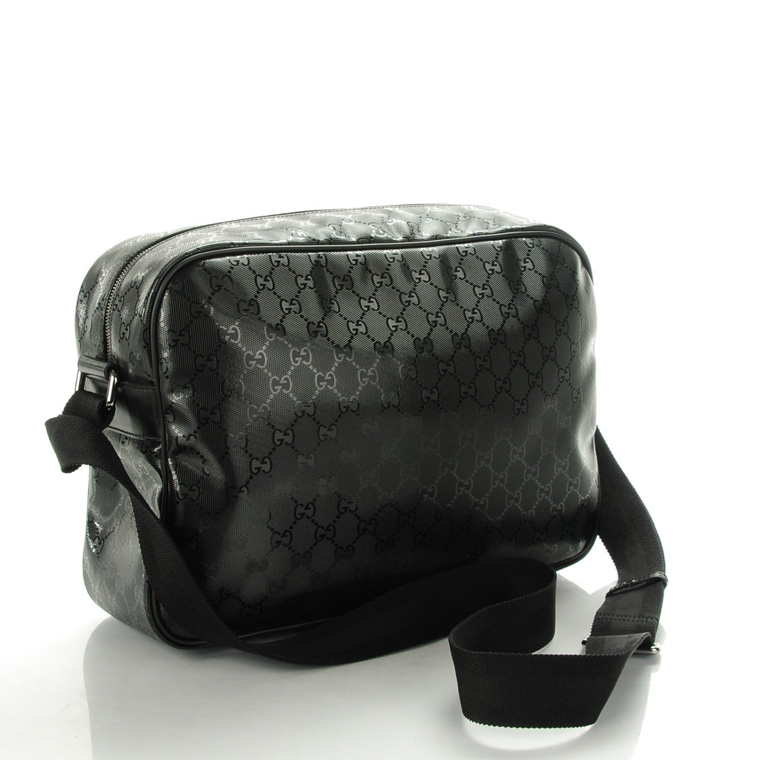 Gucci Imprime Monogram Large Messenger Bag Black 3 of 7