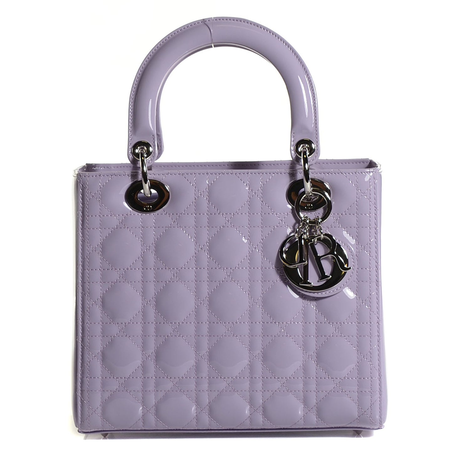 Patent Cannage Lady Dior Medium Lilac