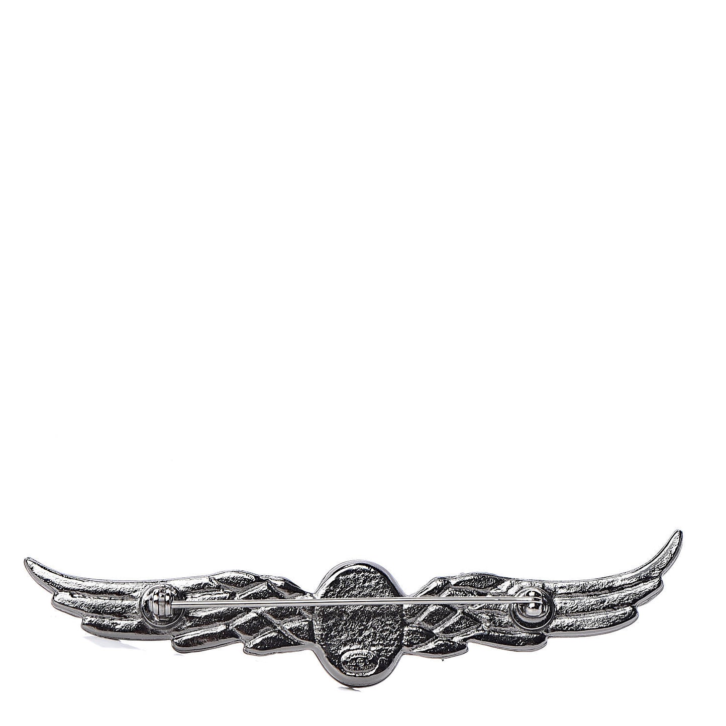 Ruthenium Crystal Wings Brooch