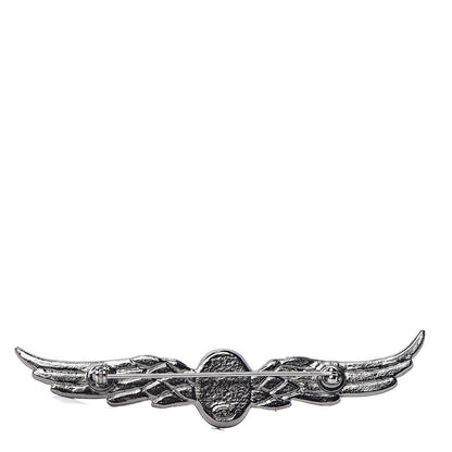 Chanel Ruthenium Crystal Wings Brooch 3 of 4