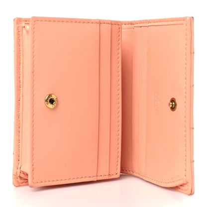 Gucci Calfskin Vertical Ring Matelasse GG Marmont Card Case Wallet Peachy Chic 4 of 11