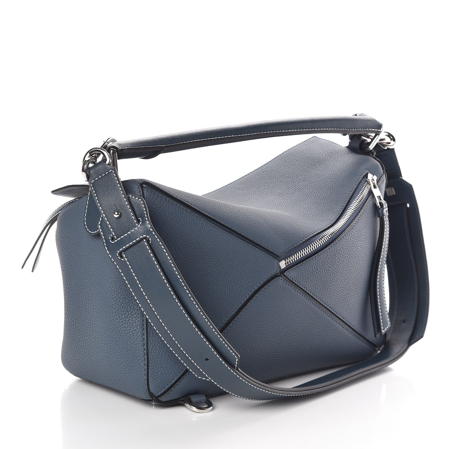 Loewe Calfskin Medium Puzzle Bag Marine 3 of 8