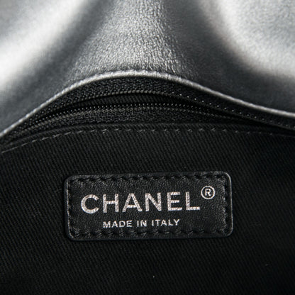 Chanel Metallic Lambskin Symbols Medium Single Flap Silver 6 of 7