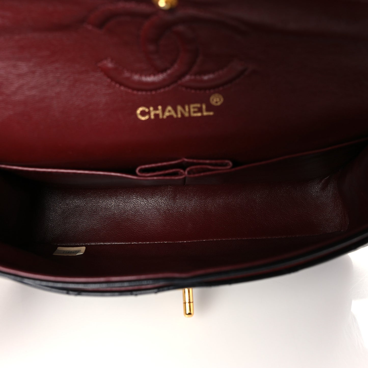 Lambskin Quilted Small Double Flap Black