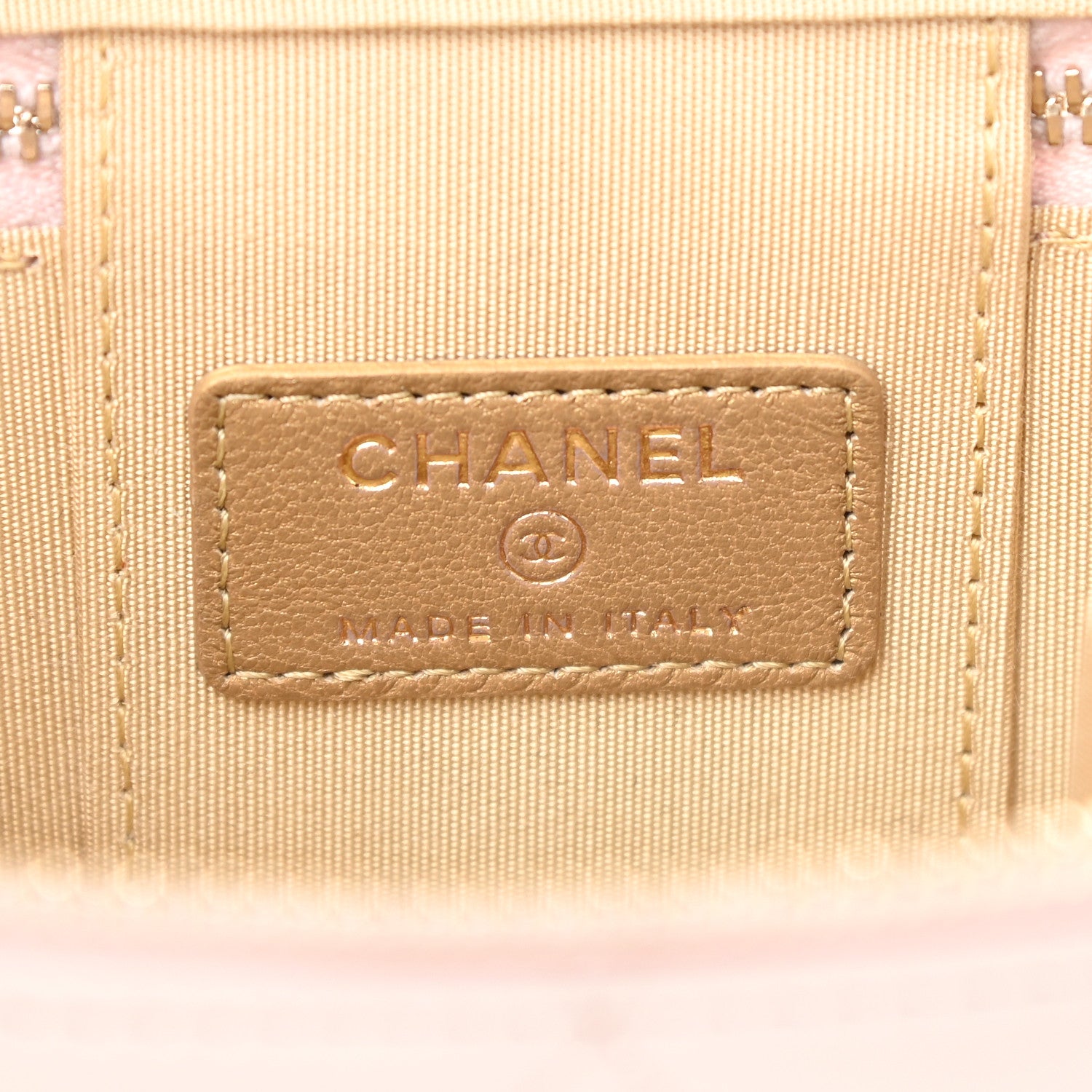 Chanel Lambskin Quilted Pearl Crush Mini Vanity Case With Chain Light Purple 6 of 9