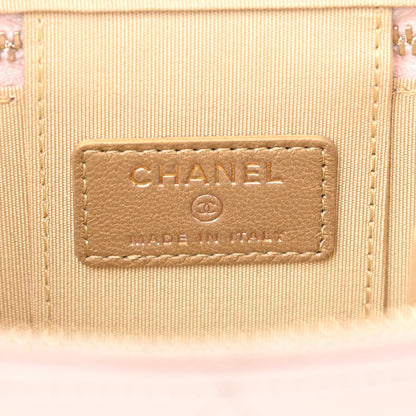 Chanel Lambskin Quilted Pearl Crush Mini Vanity Case With Chain Light Purple 6 of 9