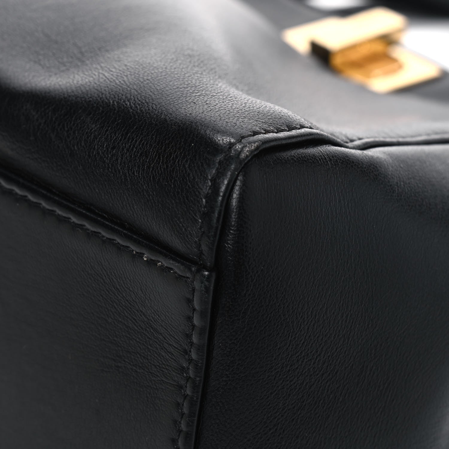 Fendi Nappa Mini Peekaboo Iconic Satchel Black 6 of 11