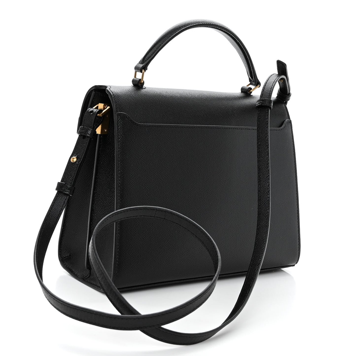 Grain de Poudre Medium Classic Monogram Cassandra Top Handle Black