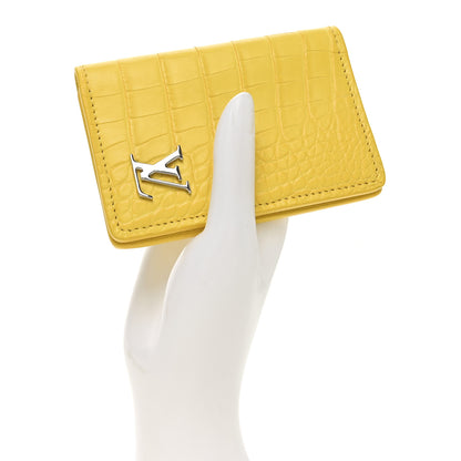 Louis Vuitton Crocodile Pocket Organizer Sunflower 2 of 6