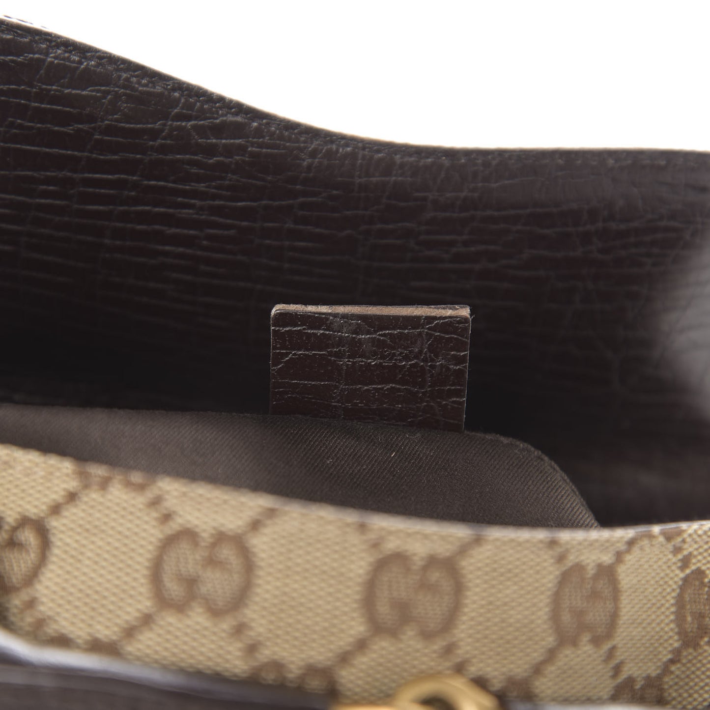 Monogram Horsebit Clutch Dark Brown