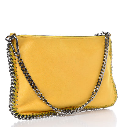 Stella McCartney Shaggy Deer Quilted Falabella Wristlet Yellow 3 of 9