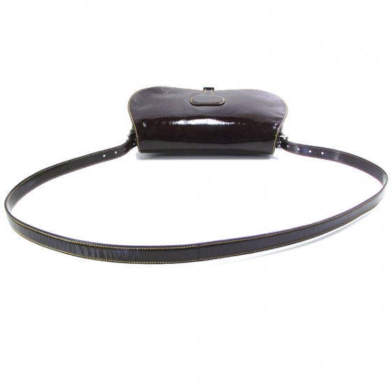 Prada Vernice Messenger Ebano 6 of 10