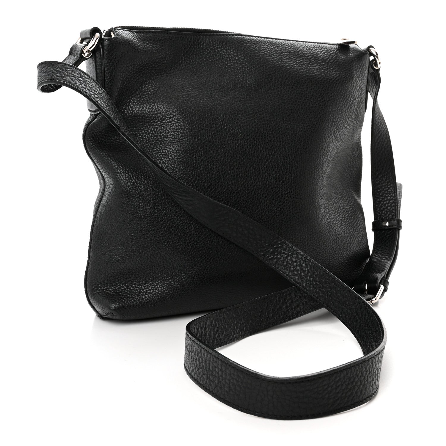 Gucci Pebbled Calfskin Medium Soho Messenger Bag Black 3 of 13