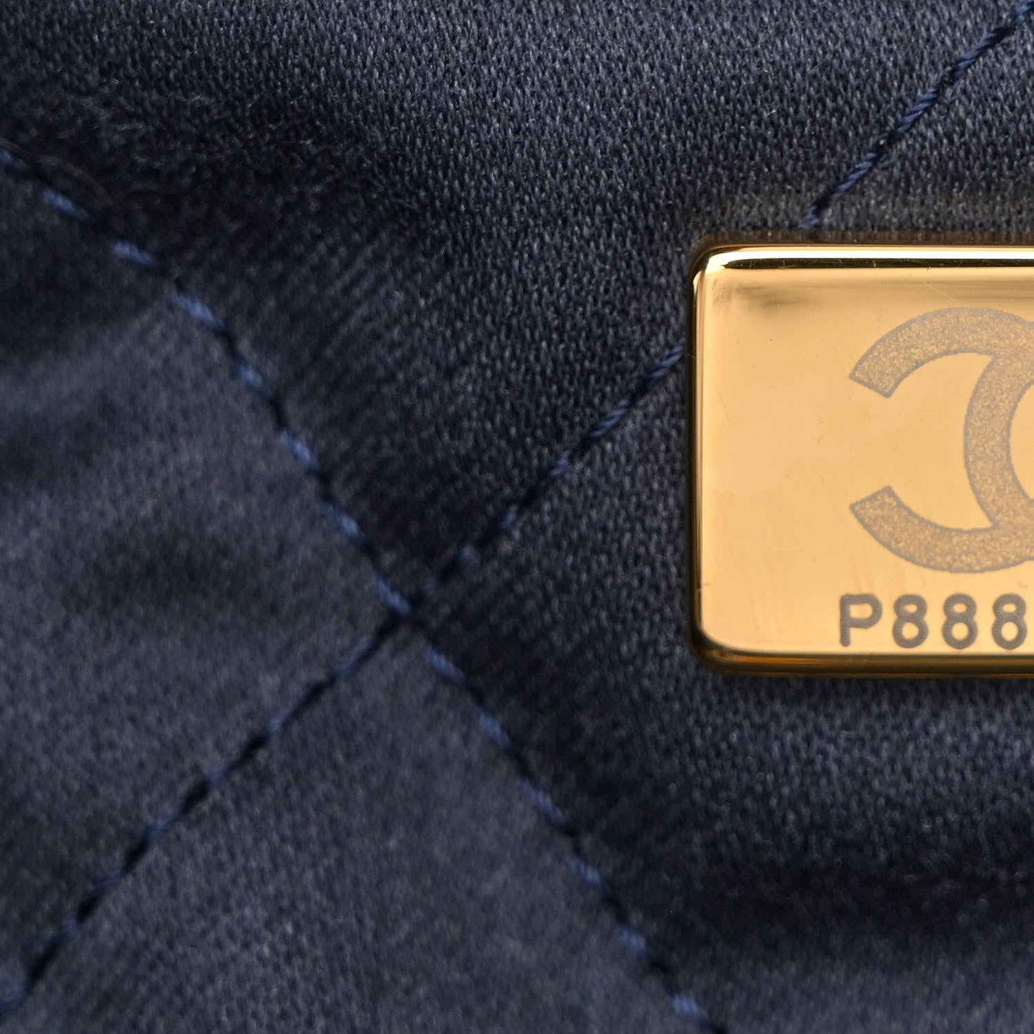 Chanel Shiny Calfskin Quilted Chanel 22 Navy Blue 8 of 12