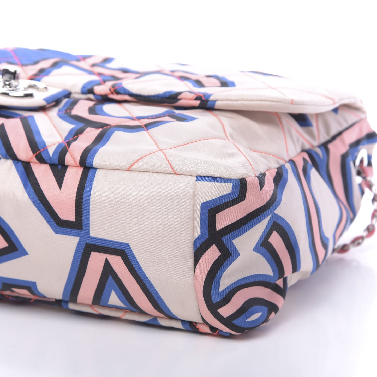 Nylon Printed Maxi Flap Multicolor