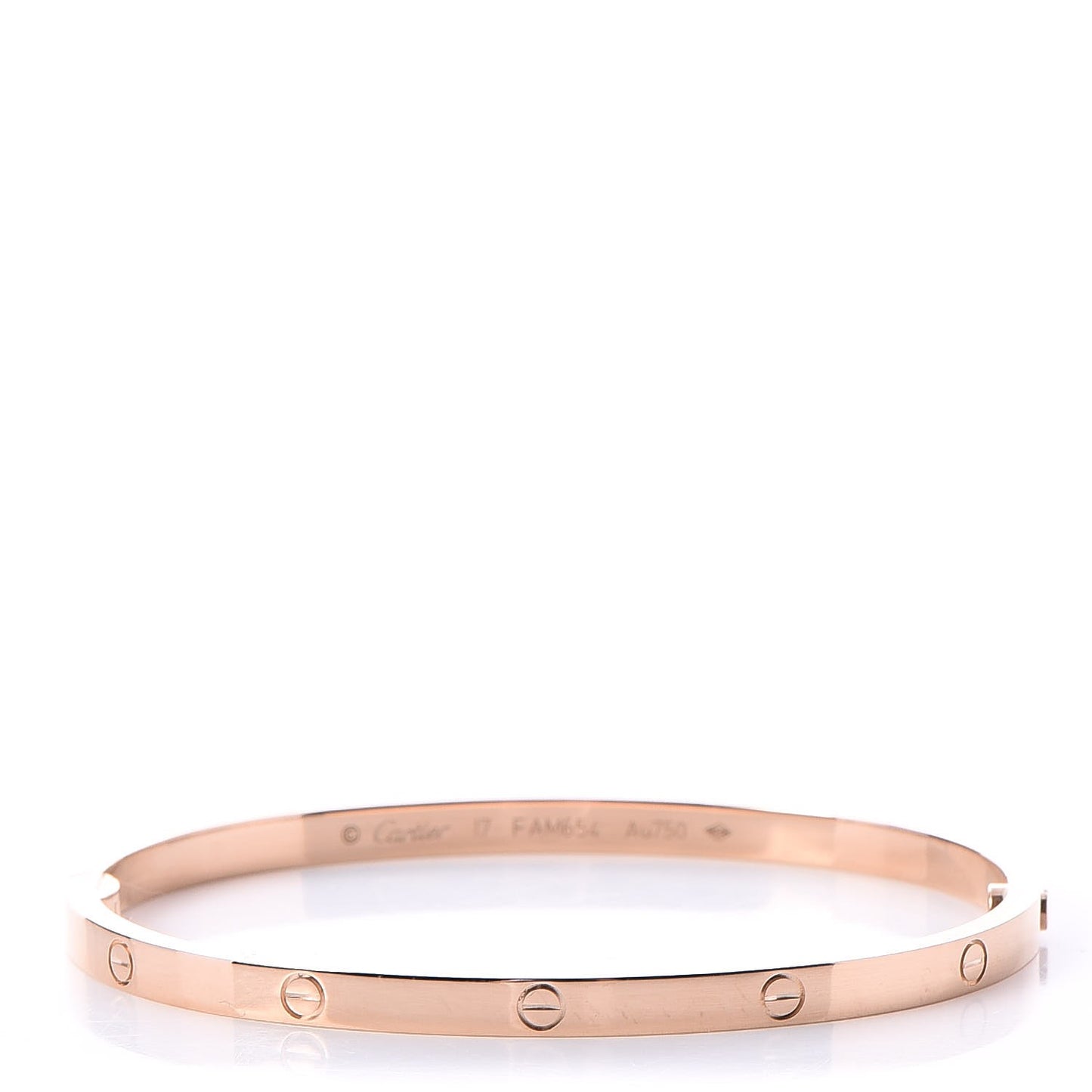 18K Pink Gold Small LOVE Bracelet 17