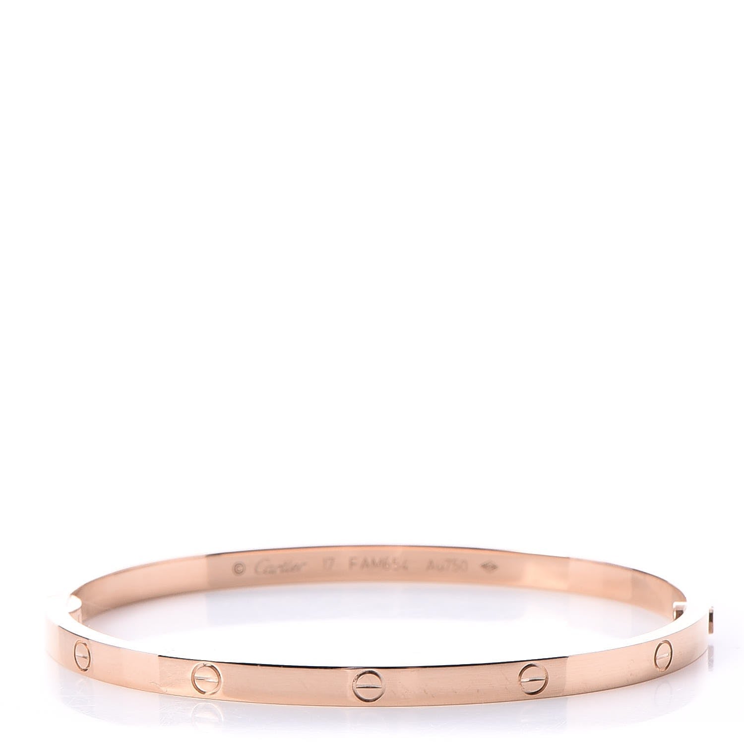 Cartier 18K Pink Gold Small LOVE Bracelet 17 1 of 10