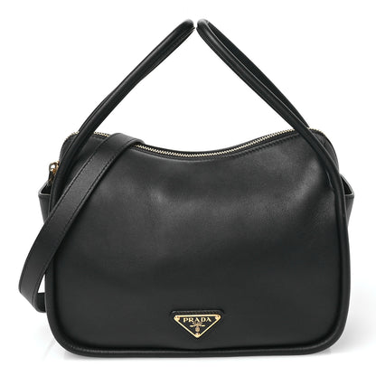 Prada Soft Calfskin Darling Shoulder Bag Black 1 of 12