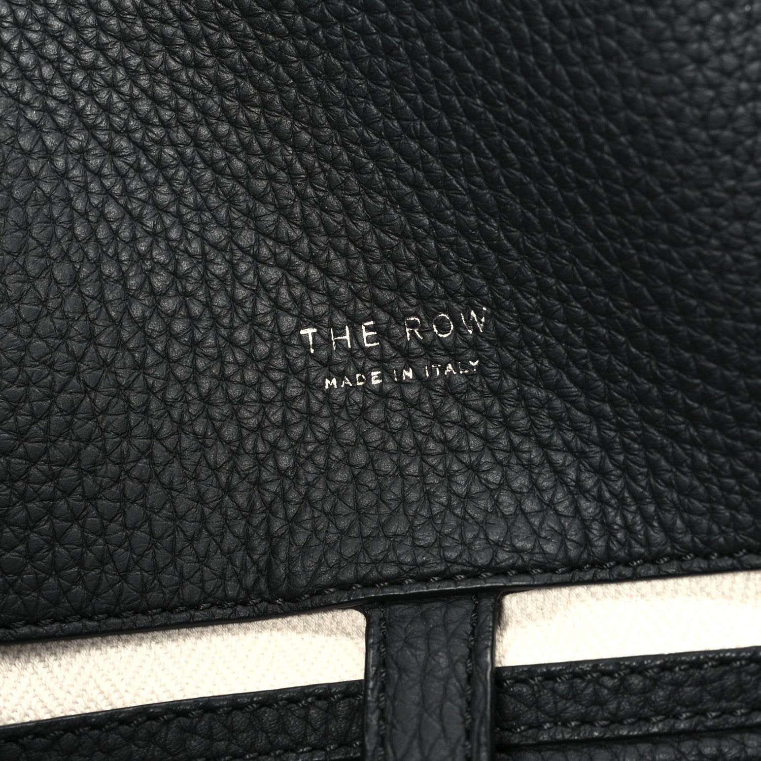 The Row Grained Calfskin Soft Margaux 17 Black 6 of 10
