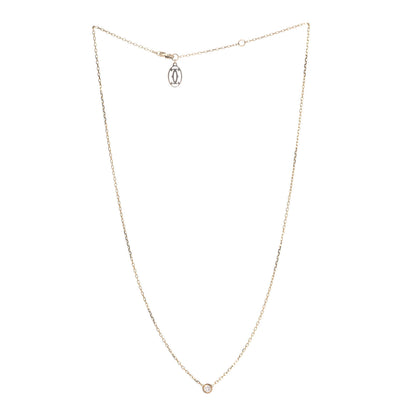 Cartier 18K Yellow Gold Diamond SM D'Amour Pendant Necklace 2 of 5