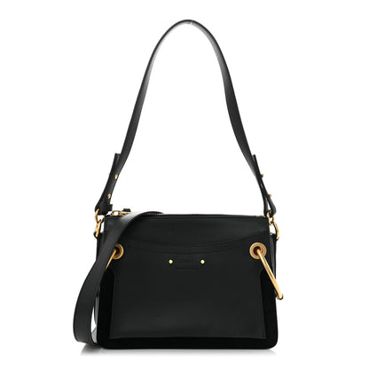 Chloe Calfskin Suede Small Roy Bag Black 1 of 10