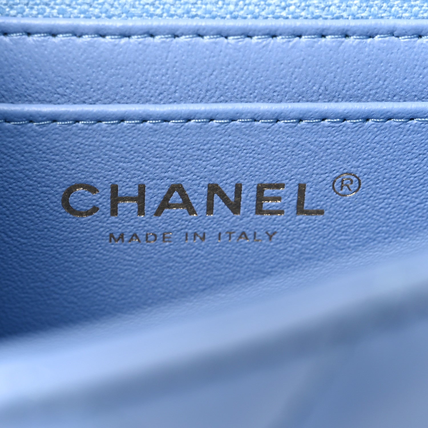Chanel Lambskin Quilted Mini Rectangular Flap Light Blue 6 of 11