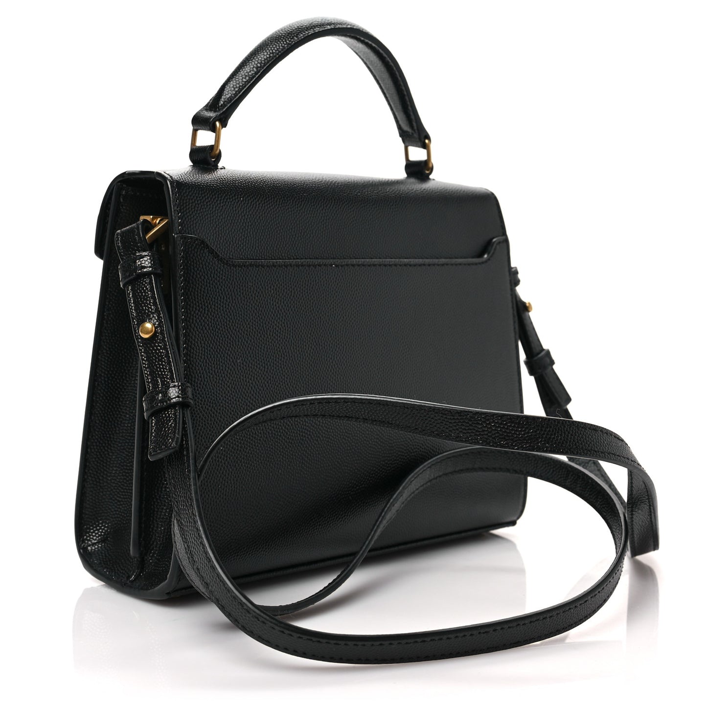 Grain de Poudre Mini Classic Monogram Cassandra Top Handle Black