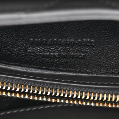 Saint Laurent Calfskin Y Quilted Monogram Small Loulou Chain Satchel Storm 7 of 10