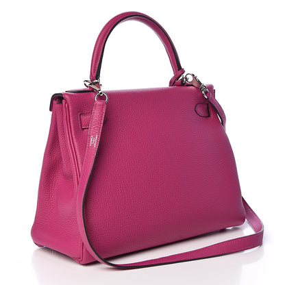 Hermes Togo Kelly Retourne 28 Rose Pourpre 3 of 46
