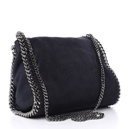 Stella McCartney Shaggy Deer Mini Falabella Fold Over ToteNavy 3 of 12