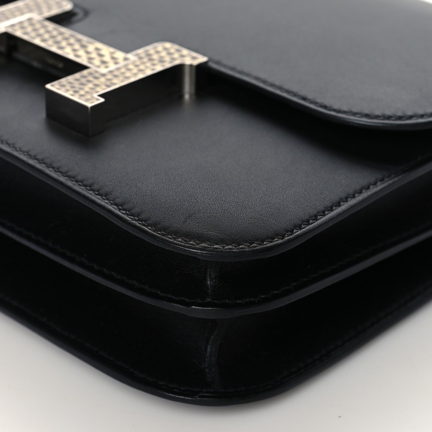 Hermes Veau Monsieur Lizard Constance 18 Black Ombre 8 of 9