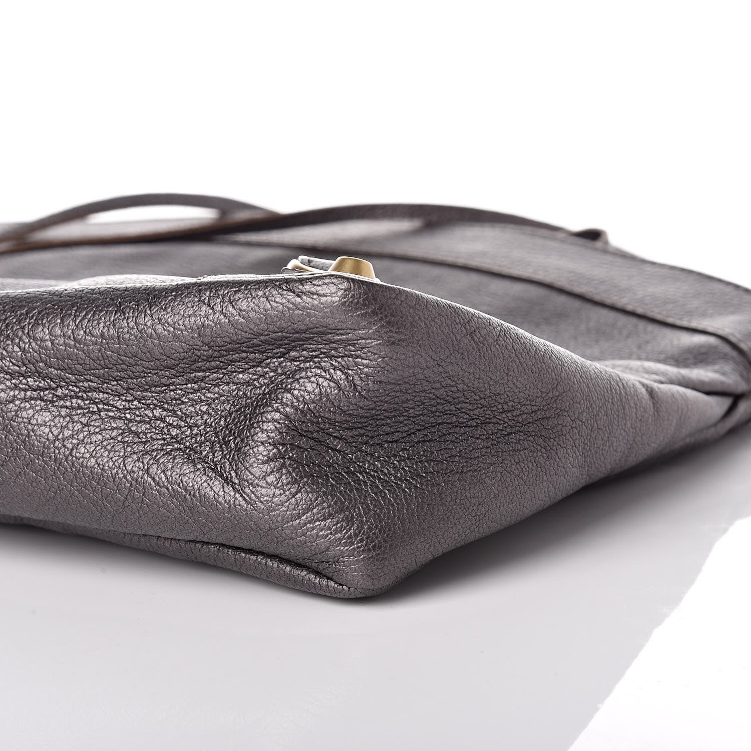 Balenciaga Chevre Classic Gold Hardware Premier Clutch Bronze 6 of 9