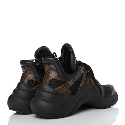 Louis Vuitton Calfskin Patent Monogram LV Archlight Sneakers 41 Black 3 of 4