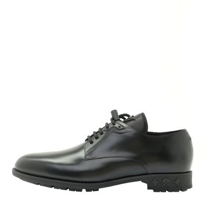 Louis Vuitton Calfskin Mens Formal Derby Shoes 8.5 Black 1 of 15