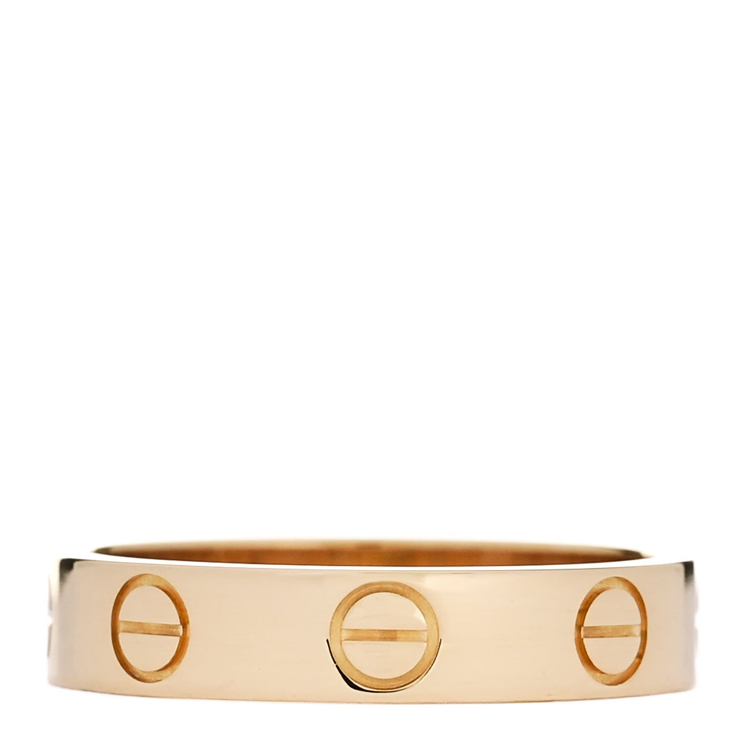 Cartier 18K Yellow Gold 3.5mm LOVE Wedding Band Ring 48 4.5 3 of 4
