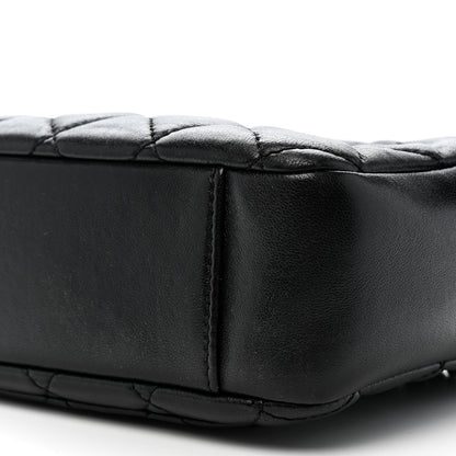 Chanel Lambskin Quilted CC Pearl Crush Camera Case Black 10 of 13
