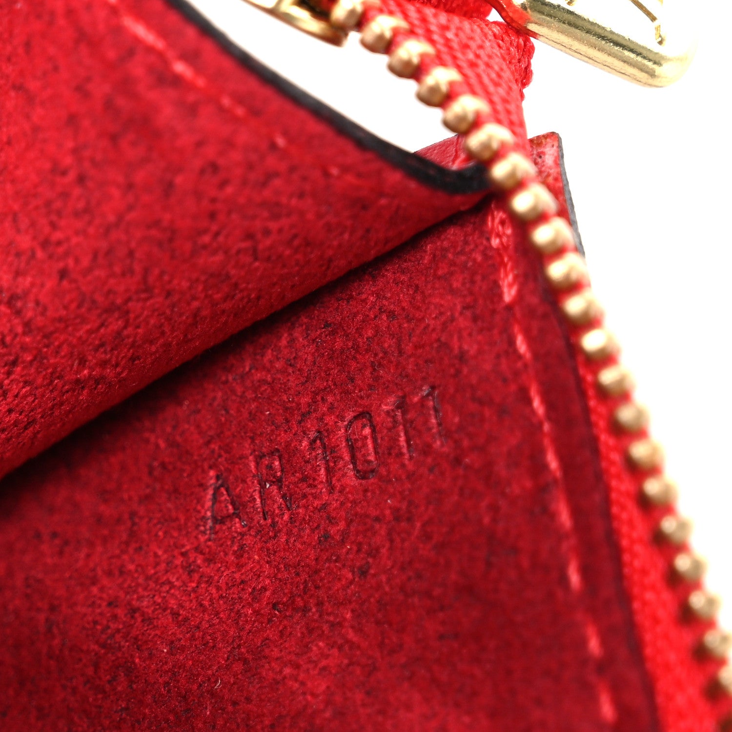 Louis Vuitton Epi Pochette Accessories 24 Castillan Red 7 of 10