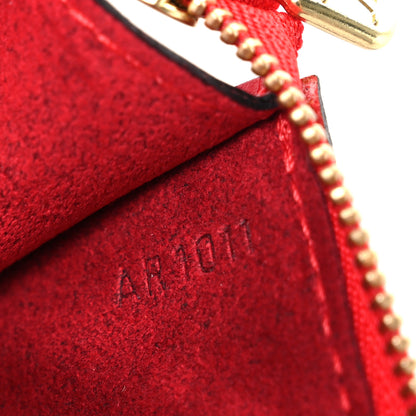 Louis Vuitton Epi Pochette Accessories 24 Castillan Red 7 of 10