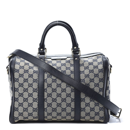 Gucci Monogram Medium Boston Navy 1 of 17